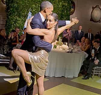 ABD Başkanı Obama'dan Tango Şovu